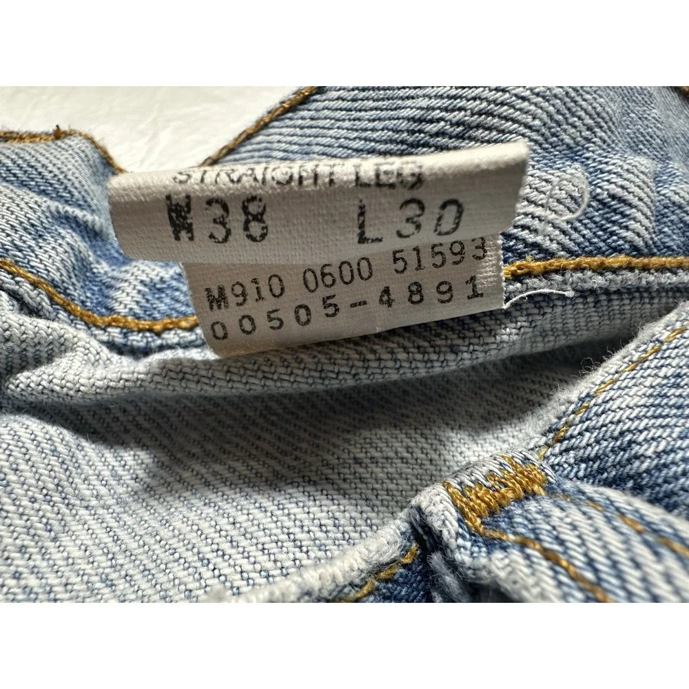 VTG Levi's 505 Mens 38 Waist Denim Cutoff Shorts High Rise Distressed Canada
